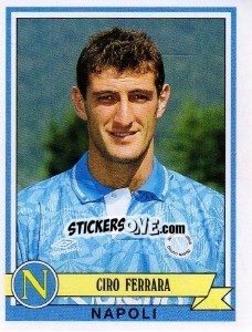 Sticker Ciro Ferrara - Calciatori 1992-1993 n. 229 - Panini