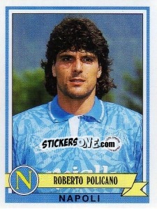 Sticker Roberto Policano - Calciatori 1992-1993 - Panini