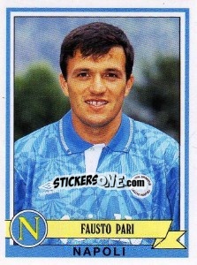 Sticker Fausto Pari - Calciatori 1992-1993 n. 232 - Panini