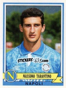 Sticker Massimo Tarantino - Calciatori 1992-1993 - Panini