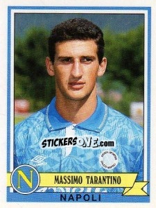 Sticker Massimo Tarantino - Calciatori 1992-1993 n. 233 - Panini