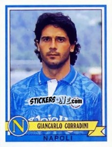 Sticker Giancarlo Corradini - Calciatori 1992-1993 n. 234 - Panini