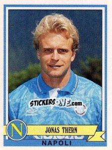 Sticker Jonas Thern - Calciatori 1992-1993 n. 236 - Panini