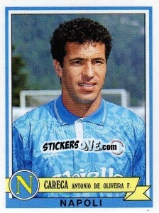 Sticker Careca Antonio De Oliveira F. - Calciatori 1992-1993 - Panini