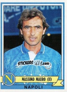 Sticker Massimo Mauro - Calciatori 1992-1993 n. 243 - Panini