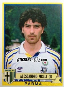 Sticker Alessandro Melli - Calciatori 1992-1993 n. 252 - Panini