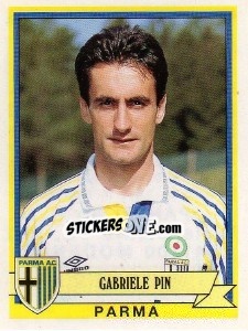 Sticker Gabriele Pin - Calciatori 1992-1993 - Panini