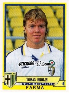 Sticker Tomas Brolin - Calciatori 1992-1993 - Panini