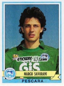 Sticker Marco Savorani - Calciatori 1992-1993 n. 262 - Panini