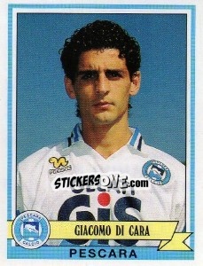 Sticker Giacomo Di Cara - Calciatori 1992-1993 n. 266 - Panini