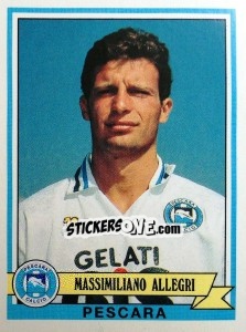 Sticker Massimiliano Allegri - Calciatori 1992-1993 n. 270 - Panini