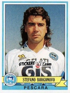Sticker Stefano Borgonovo - Calciatori 1992-1993 n. 271 - Panini