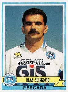 Cromo Blaz Sliskovic - Calciatori 1992-1993 - Panini