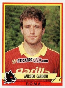 Sticker Amedeo Carboni - Calciatori 1992-1993 n. 282 - Panini