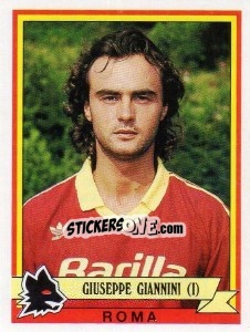 Sticker Giuseppe Giannini - Calciatori 1992-1993 n. 289 - Panini