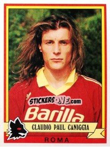 Sticker Claudio Paul Caniggia - Calciatori 1992-1993 n. 295 - Panini