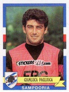 Sticker Gianluca Pagliuca - Calciatori 1992-1993 n. 296 - Panini