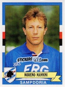 Sticker Moreno Mannini - Calciatori 1992-1993 n. 297 - Panini