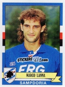 Sticker Marco Lanna - Calciatori 1992-1993 n. 299 - Panini
