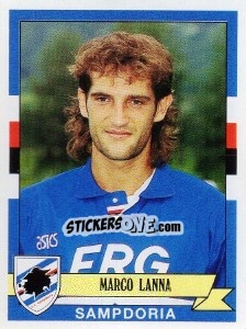 Figurina Marco Lanna - Calciatori 1992-1993 - Panini