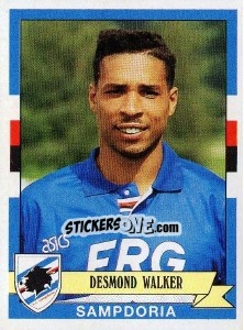 Figurina Desmond Walker - Calciatori 1992-1993 - Panini