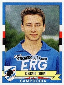 Cromo Eugenio Corini - Calciatori 1992-1993 - Panini