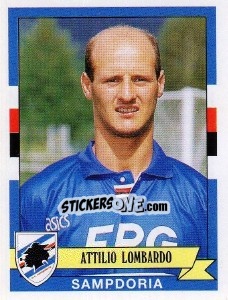 Sticker Attilio Lombardo - Calciatori 1992-1993 n. 303 - Panini