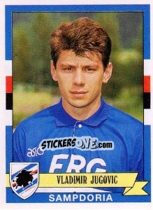 Cromo Vladimir Jugovic - Calciatori 1992-1993 - Panini