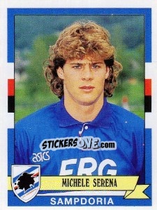 Sticker Michele Serena - Calciatori 1992-1993 n. 307 - Panini