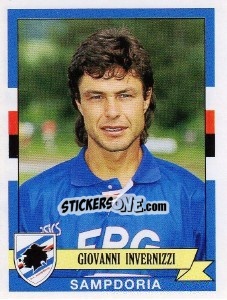 Sticker Giovanni Invernizzi - Calciatori 1992-1993 - Panini