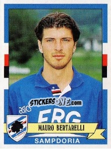 Sticker Mauro Bertarelli - Calciatori 1992-1993 n. 312 - Panini