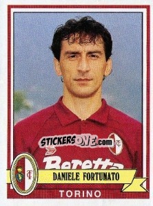 Sticker Daniele Fortunato - Calciatori 1992-1993 n. 317 - Panini