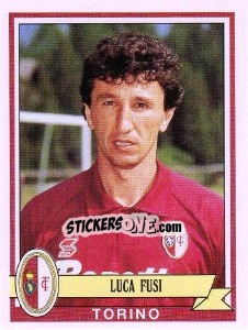 Sticker Luca Fusi - Calciatori 1992-1993 - Panini