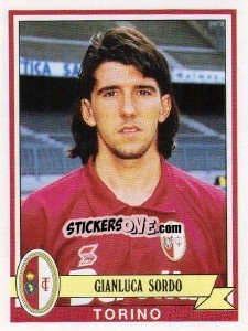 Cromo Gianluca Sordo - Calciatori 1992-1993 - Panini
