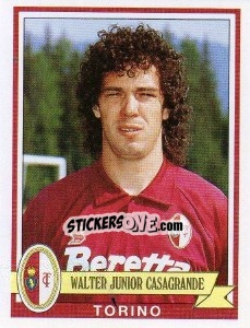 Sticker Walter Junior Casagrande - Calciatori 1992-1993 - Panini