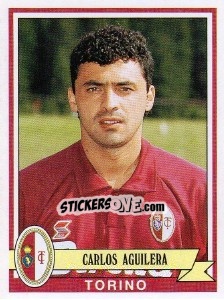 Sticker Carlos Aguilera - Calciatori 1992-1993 - Panini
