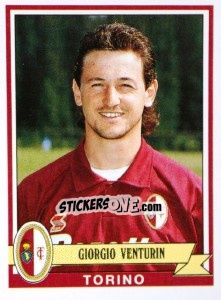 Sticker Giorgio Venturin - Calciatori 1992-1993 n. 324 - Panini