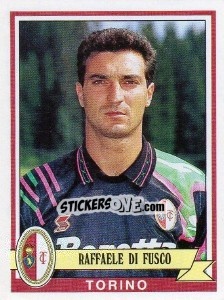 Sticker Raffaele Di Fusco - Calciatori 1992-1993 n. 325 - Panini