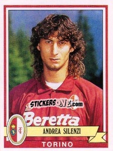 Sticker Andrea Silenzi - Calciatori 1992-1993 n. 329 - Panini
