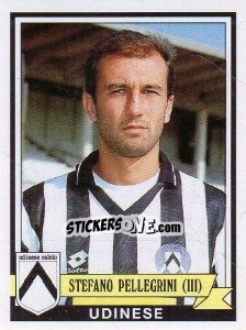 Sticker Stefano Pellegrini - Calciatori 1992-1993 - Panini