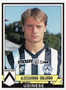 Sticker Alessandro Orlando - Calciatori 1992-1993 n. 333 - Panini
