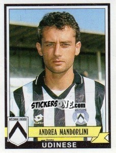 Sticker Andrea Mandorlini - Calciatori 1992-1993 - Panini