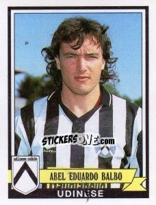 Cromo Abel Eduardo Balbo - Calciatori 1992-1993 - Panini