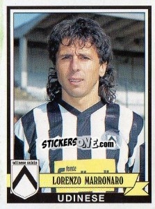 Sticker Lorenzo Marronaro - Calciatori 1992-1993 n. 346 - Panini