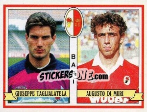 Sticker Giuseppe Taglialatela / Augusto Di Muri - Calciatori 1992-1993 n. 355 - Panini
