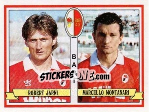 Sticker Robert Jarni / Marcello Montanari - Calciatori 1992-1993 n. 358 - Panini