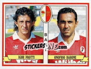 Sticker Igor Protti / Onofrio Barone - Calciatori 1992-1993 n. 360 - Panini