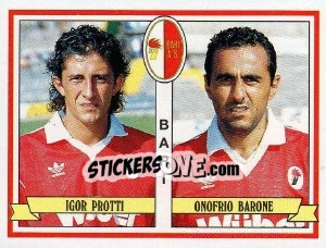 Sticker Igor Protti / Onofrio Barone - Calciatori 1992-1993 - Panini