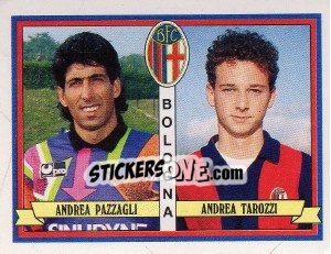 Sticker Andrea Pazzagli / Andrea Tarozzi - Calciatori 1992-1993 n. 363 - Panini