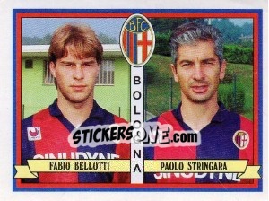 Sticker Fabio Bellotti / Paolo Stringara - Calciatori 1992-1993 - Panini